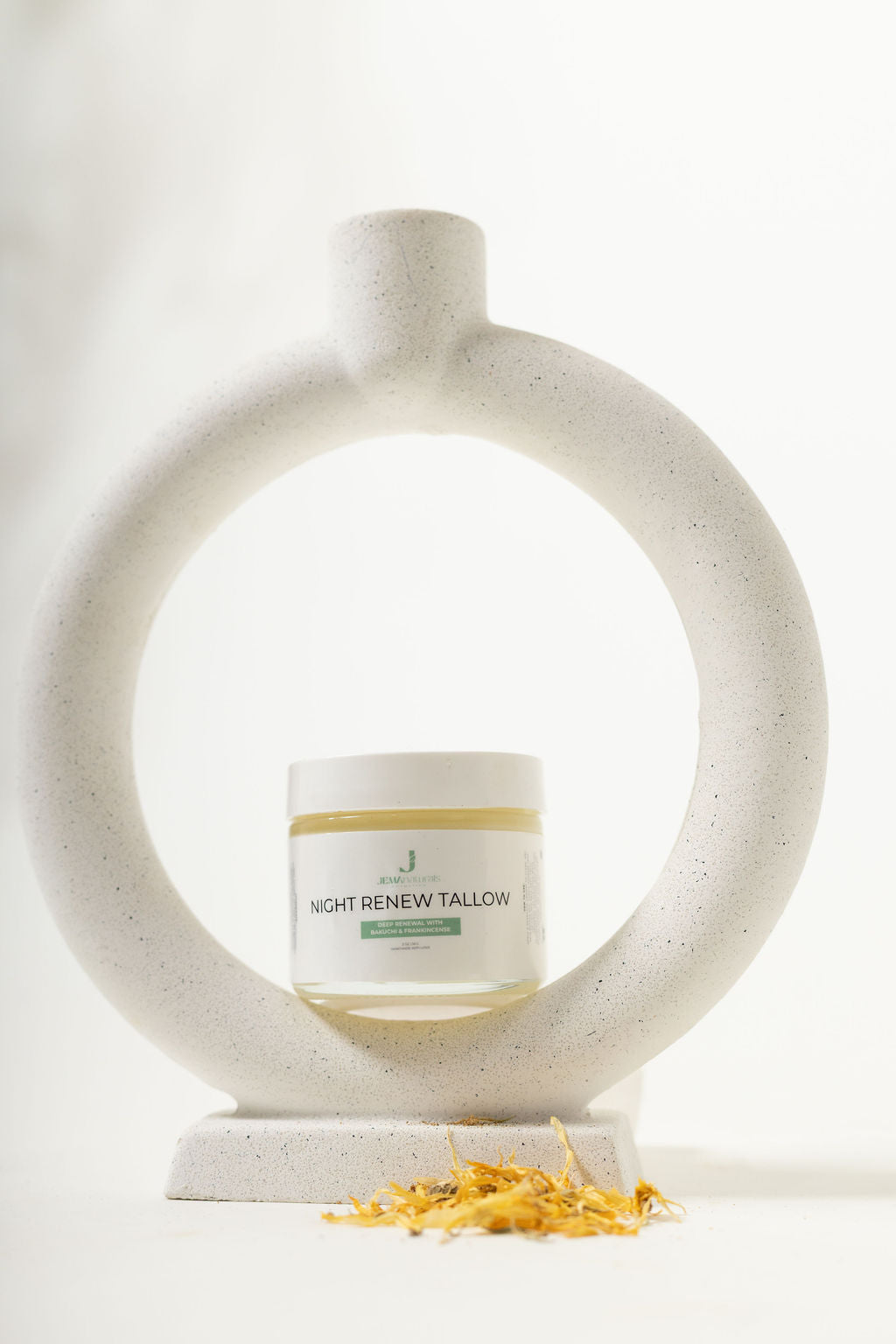JEMA Naturals Night Renew grass-fed tallow face cream with bakuchiol and rosehip oil